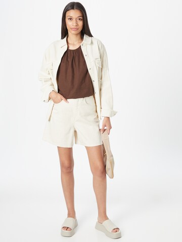 TOM TAILOR Blouse in Brown