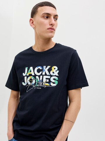 JACK & JONES T-shirt 'JJGEPLAS' i blå