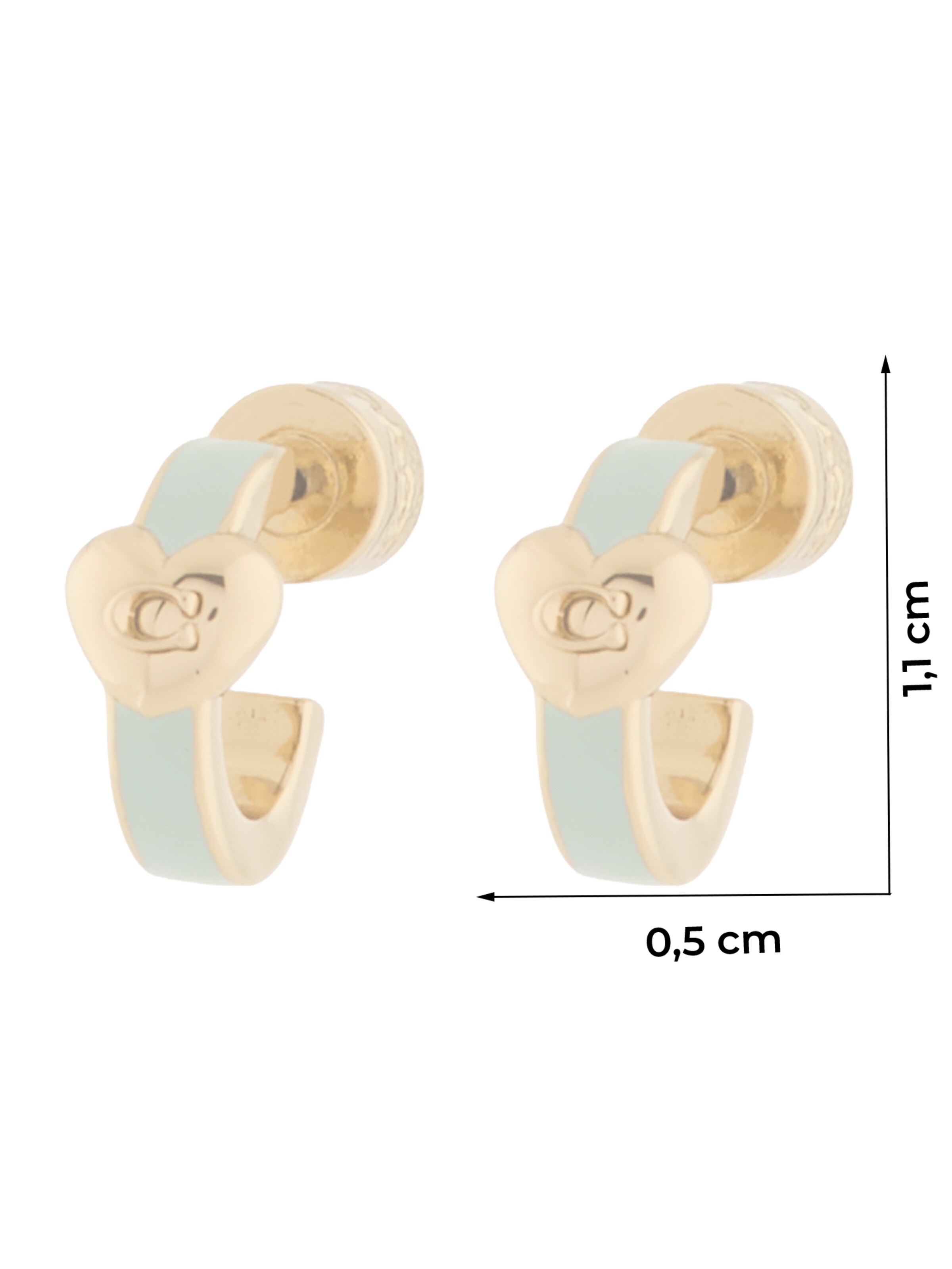 COACH Обеци в злато