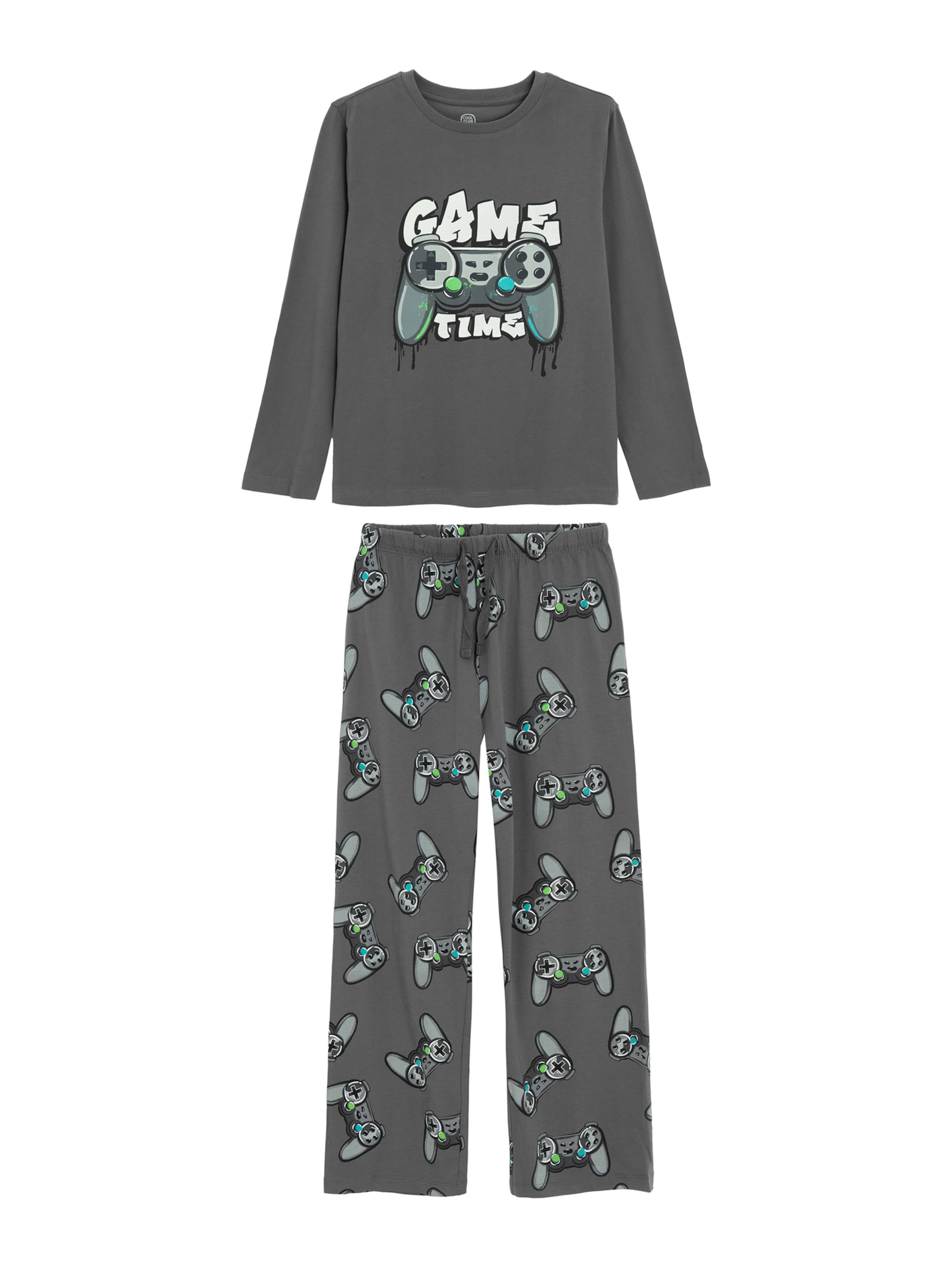 Cool Club Pyžamo - Sivá: predná strana