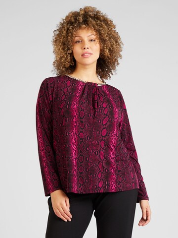 Michael Kors Plus Blouse in Roze: voorkant