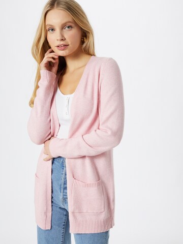 ONLY Knit cardigan 'LESLY' in Pink: front