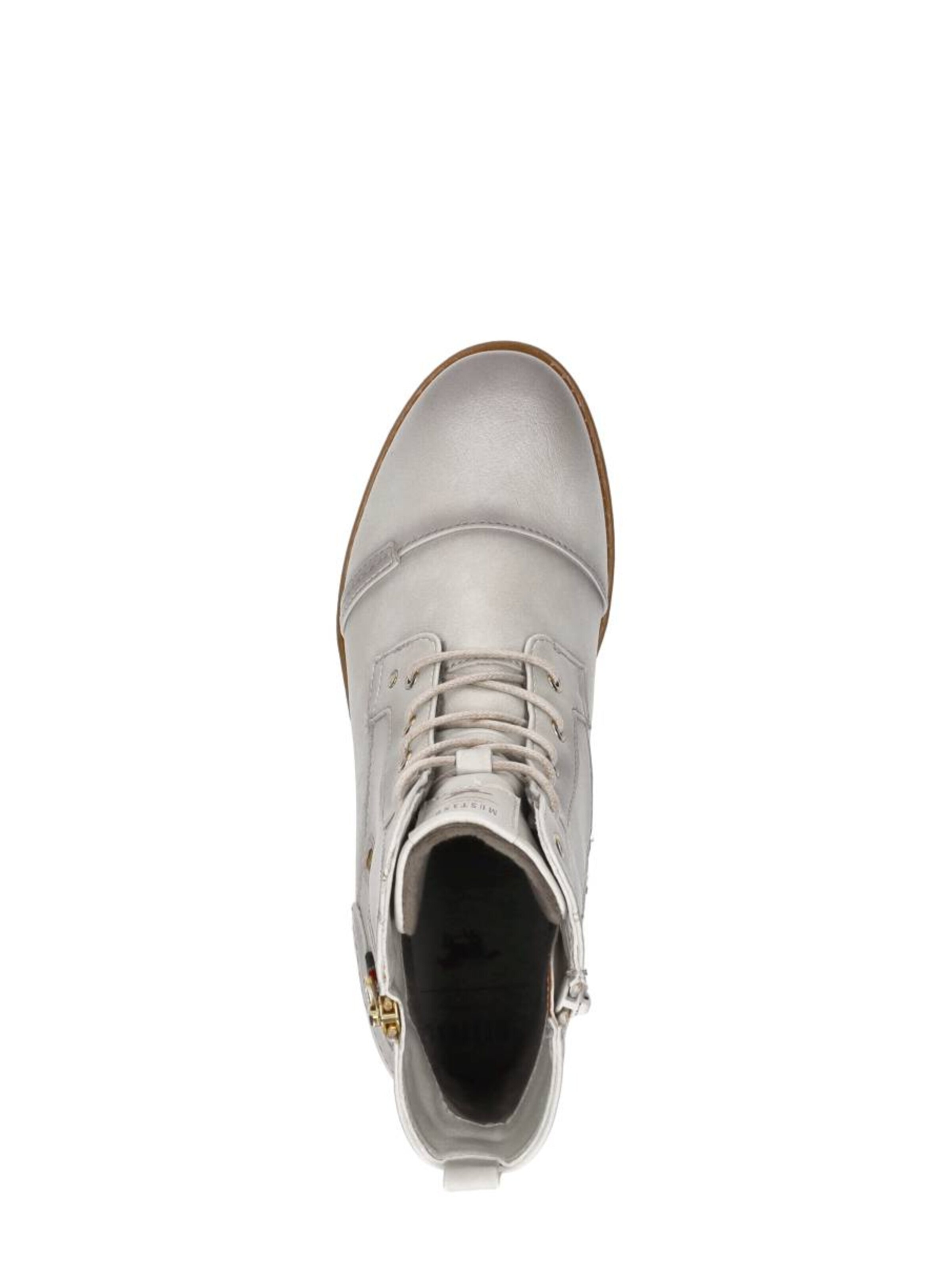 MUSTANG Veterschoen 'Veterschoenen Hoog' in Wit