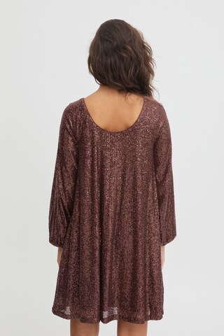 ICHI Shirt Dress in Brown