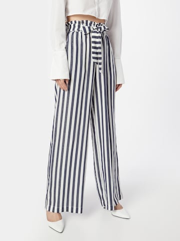 Wide Leg Pantalon 'Vicky' Lollys Laundry en bleu : devant