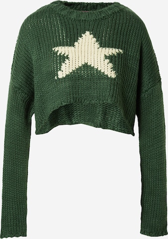 Edikted Sweater 'Mega' in Green: front