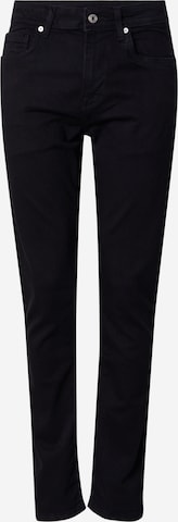 Coupe slim Jean 'HATCH' Pepe Jeans en noir : devant