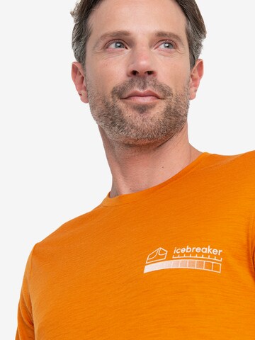 ICEBREAKER Shirt 'Mountain' in Oranje