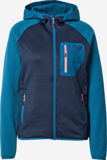Jachetă fleece funcțională 'Tora' Whistler pe albastru / bleumarin / portocaliu somon, Vizualizare produs