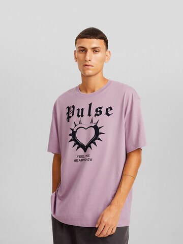 Bershka T-Shirt in Lila: Vorderseite