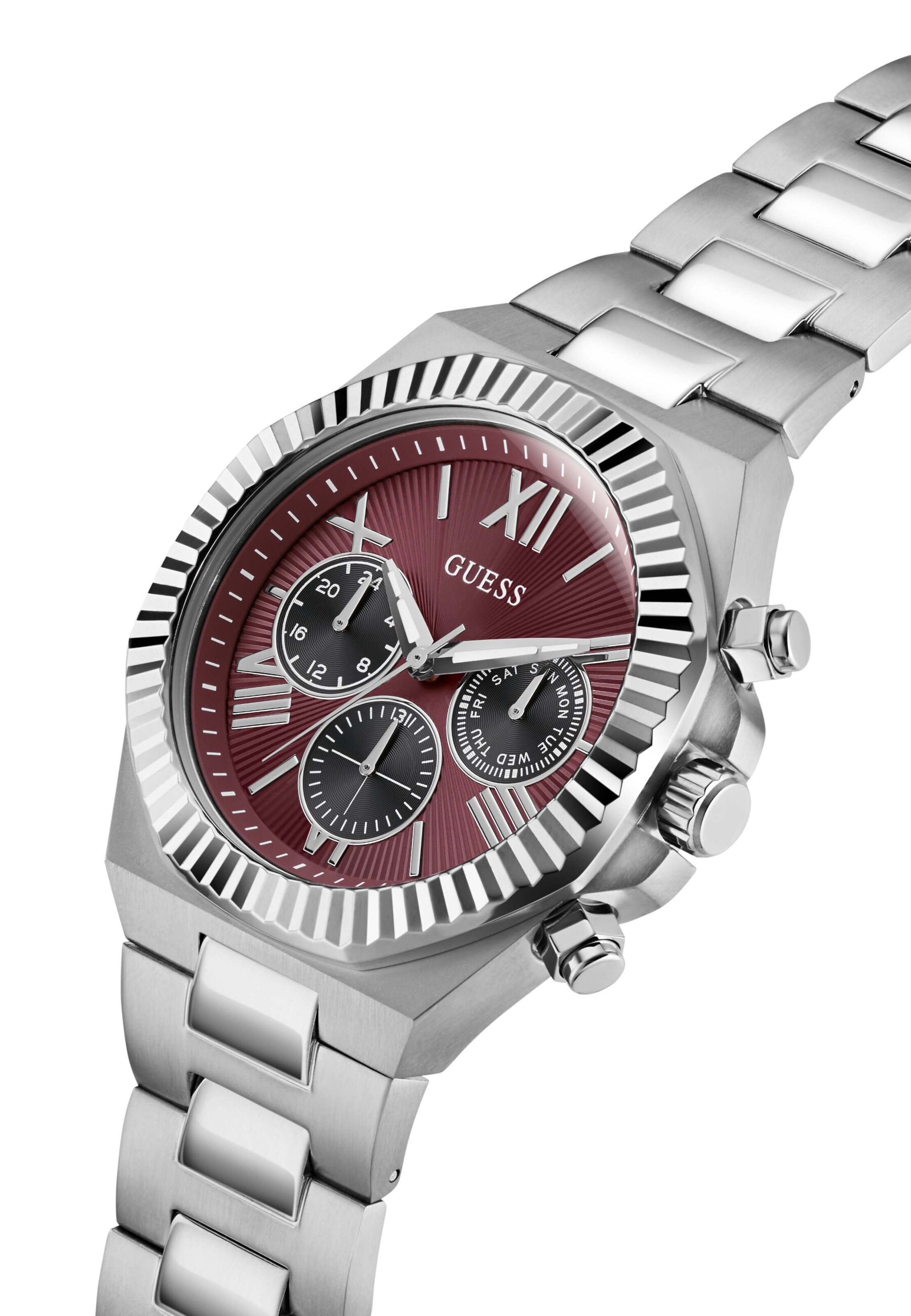 Orologio analogico 'EQUITY' di GUESS in argento
