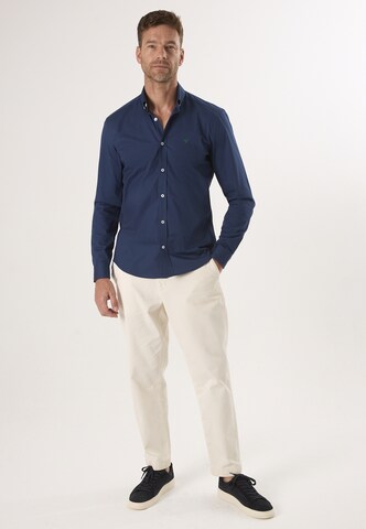 Felix Hardy Regular fit Button Up Shirt in Blue
