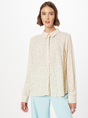 modström Bluse 'Rufus' in Beige: predná strana