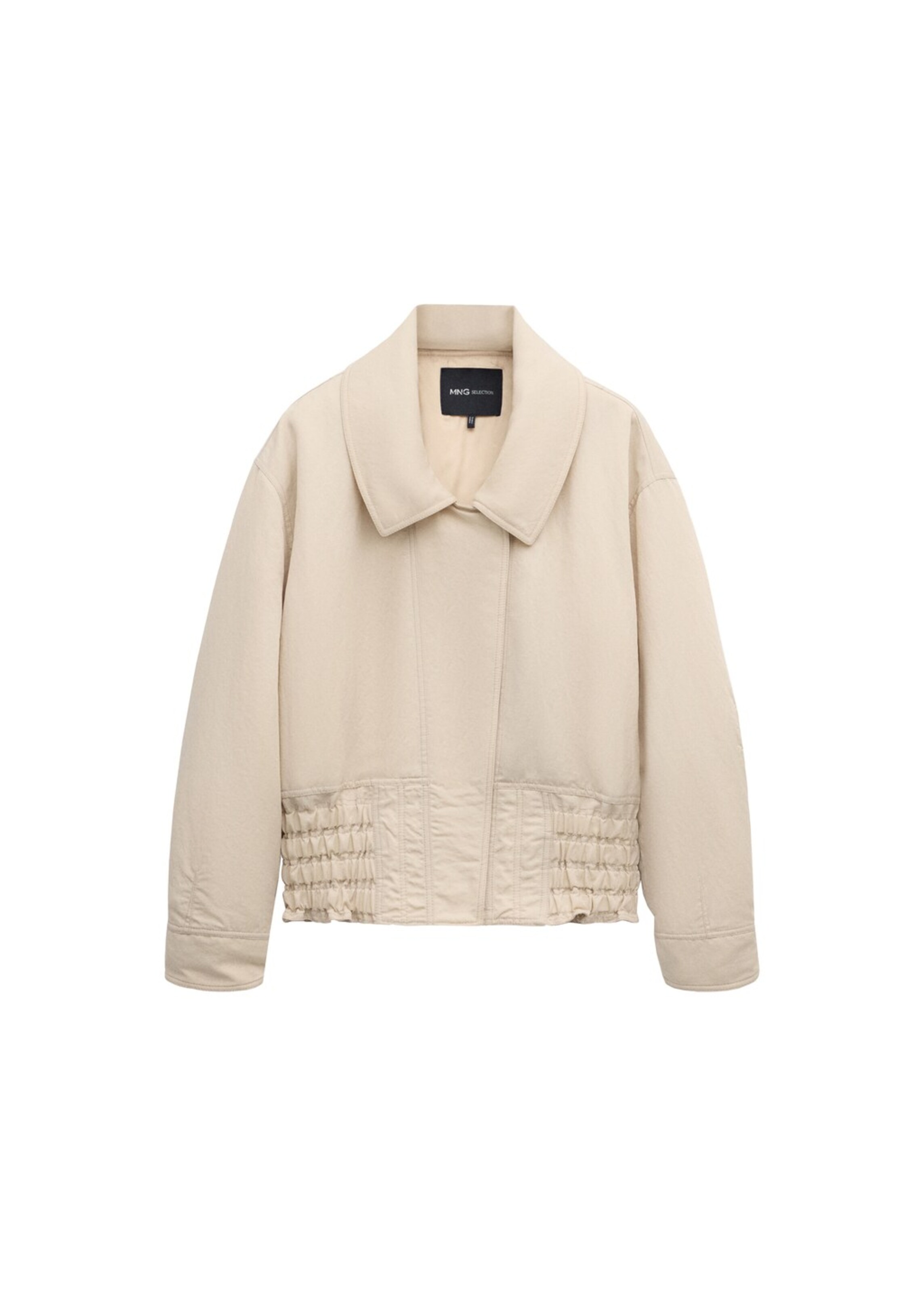 MANGO Between-Season Jacket 'Anne' in Beige: front