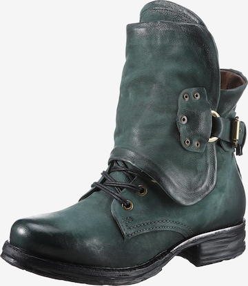 A.S.98 Ankle Boots in Green: front