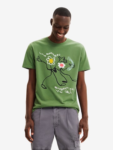 Desigual Shirt 'Felt' in Green: front