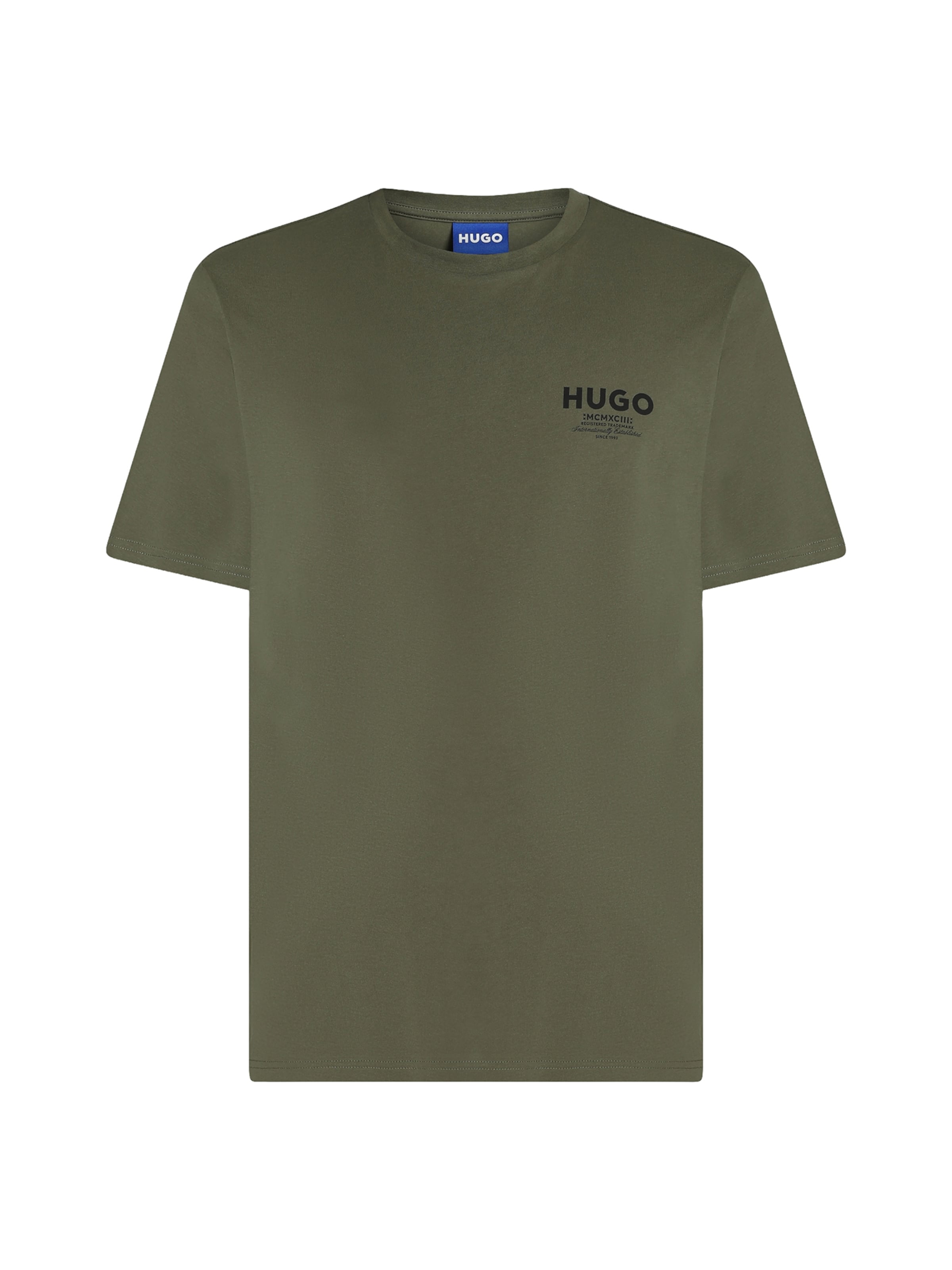 HUGO T-Shirt 'Nesptee' in Grün: Vorderseite