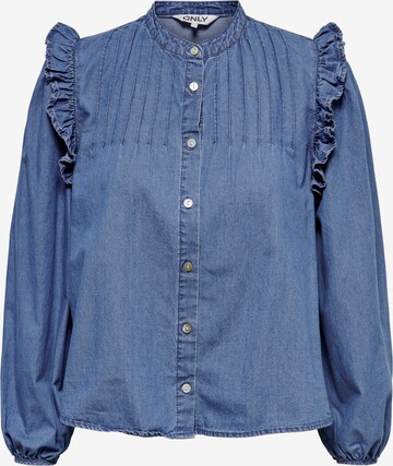 Only Petite Blouse in Blue: front