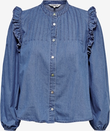 Only Petite Blouse in Blue: front