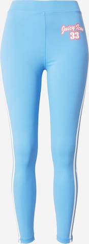 Skinny Pantaloni sport de la Juicy Couture Sport pe albastru: față