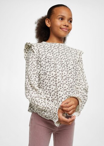 MANGO KIDS Blus 'Marsella' i beige: framsida