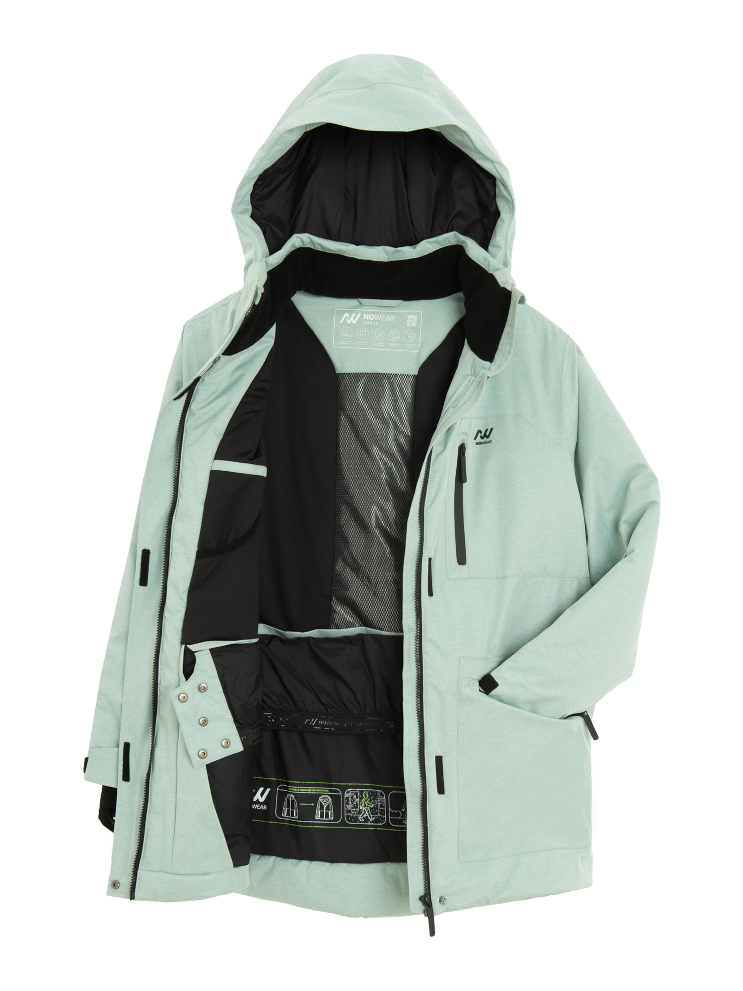 NoWear Jacke in Grün: Vorderseite