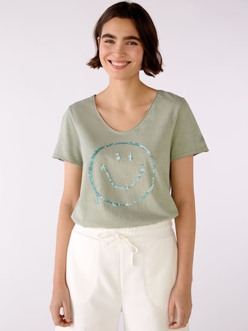 OUI Shirt in Groen: voorkant