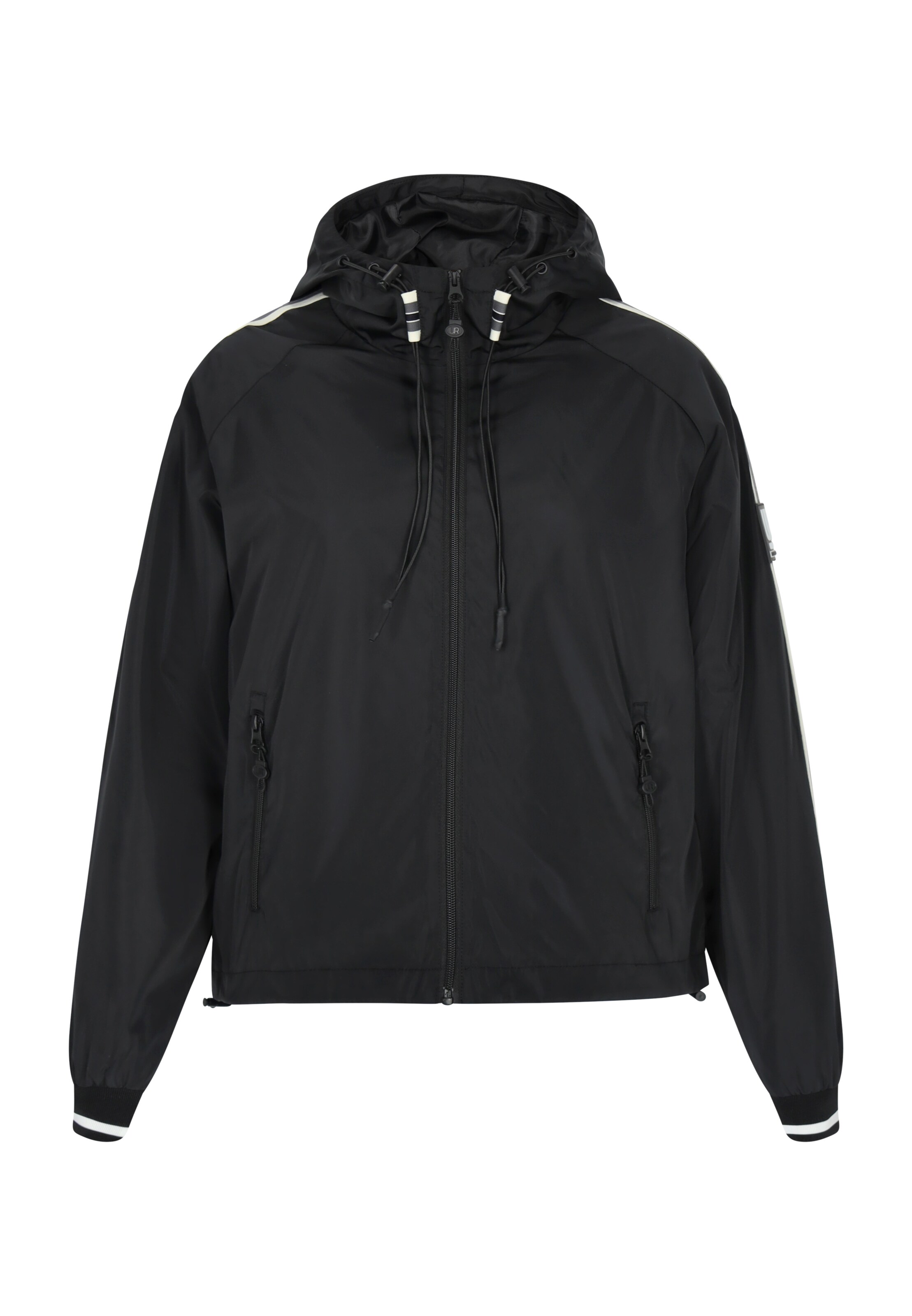 urban rain by Schmuddelwedda Between-season jacket in Black: front