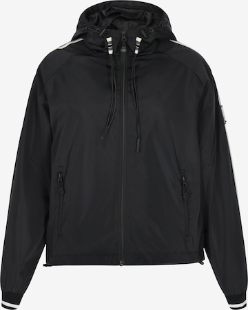 urban rain by Schmuddelwedda Übergangsjacke in Schwarz: Vorderseite