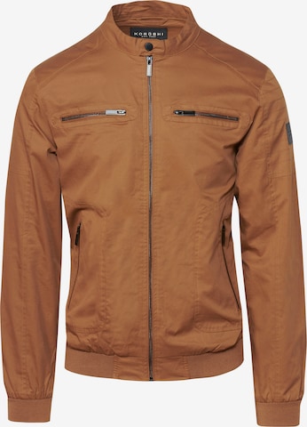 KOROSHI Between-season jacket in Brown: front