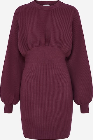 Rochie tricotat 'Camille' de la LeGer by Lena Gercke pe mov: față