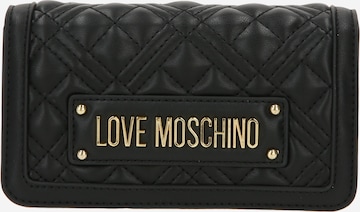 Porte-monnaies Love Moschino en noir : devant