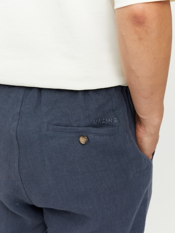 mazine Regular Pants ' Littlefield Linen ' in Blue