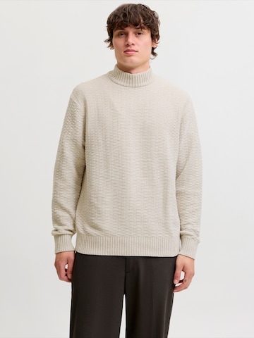 JACK & JONES Sweter 'JWHJEREMY' w kolorze szary: przód