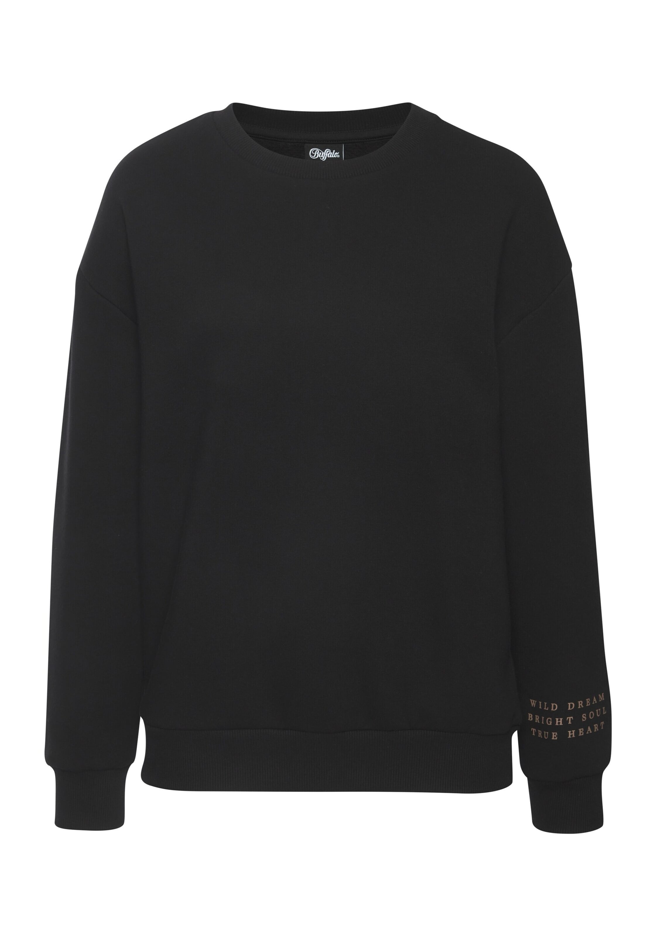 BUFFALO Sweatshirt in Schwarz: Vorderseite