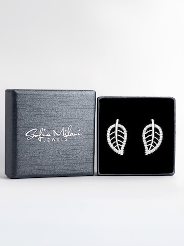 Sofia Milani Ohrringe 'Leaf'‌‌‌‌‌‌‌‌‌ in Silber