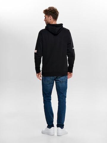 Only & Sons Sweatshirt 'Space' in Black