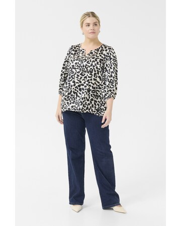 KAFFE CURVE Blouse in Zwart
