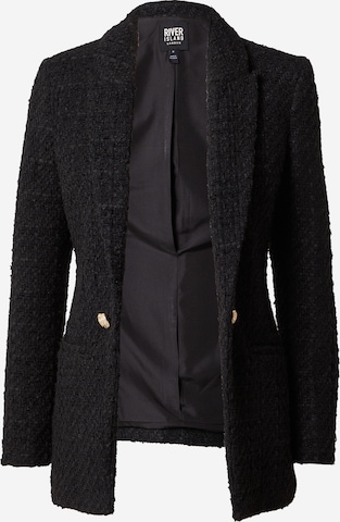 River Island Blazer in Black: front