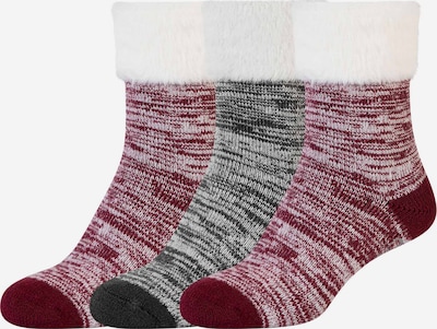 camano Socks in Anthracite / Red / White, Item view