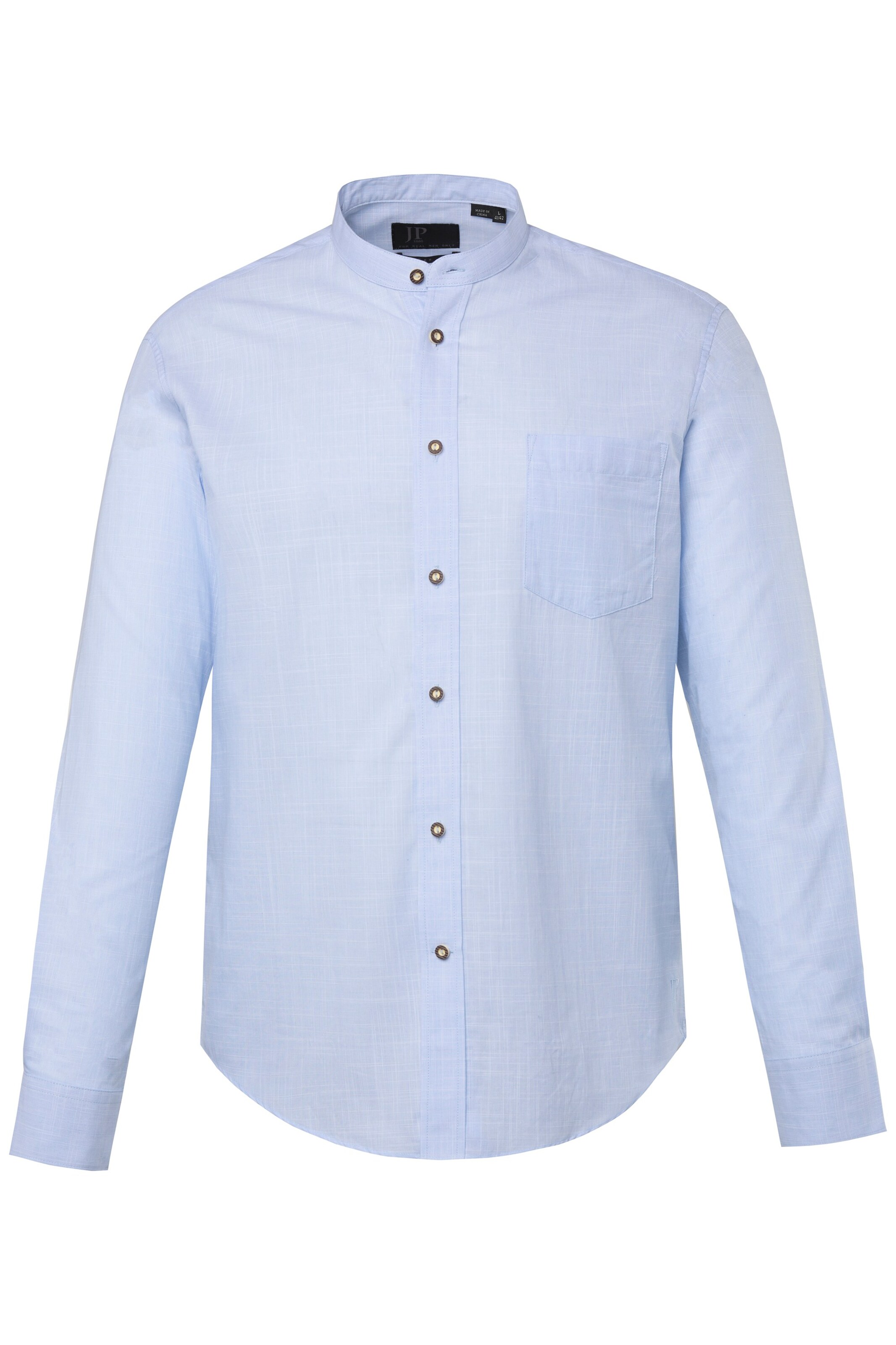 JP1880 Slim fit Overhemd in Blauw: voorkant