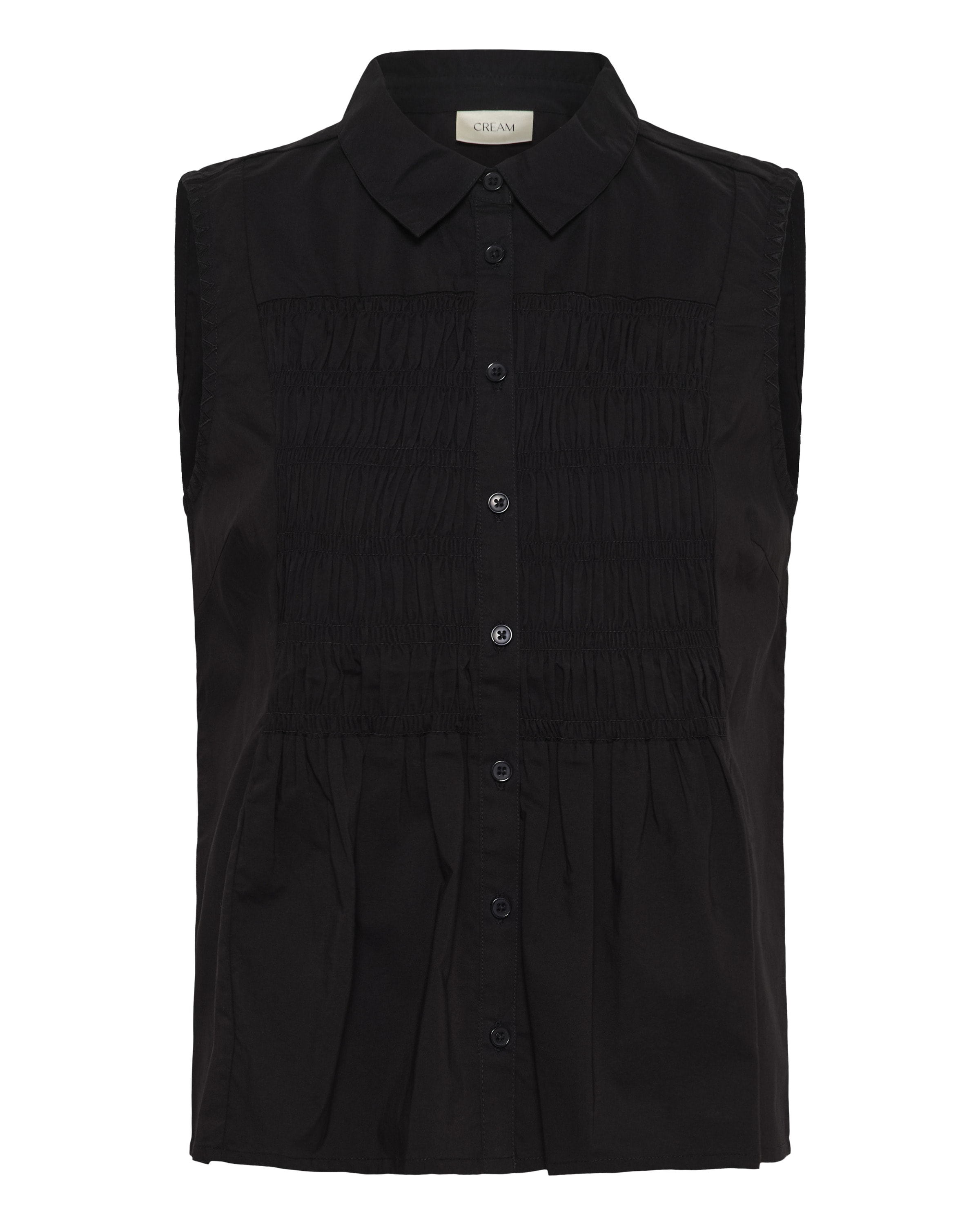 Chemisier 'Silje' Cream en noir : devant