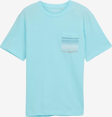 T-Shirt TOM TAILOR en bleu : devant