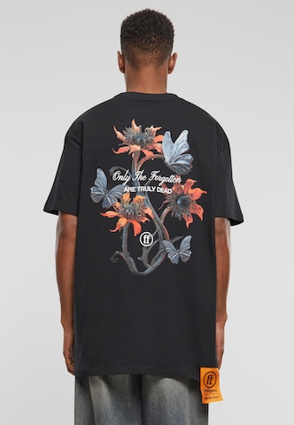 T-Shirt Forgotten Faces en noir : devant