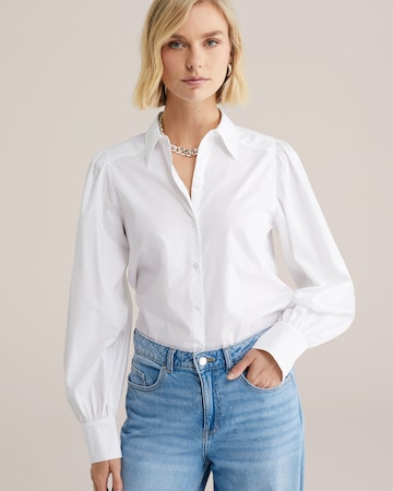 WE Fashion - Blusa en blanco: frente