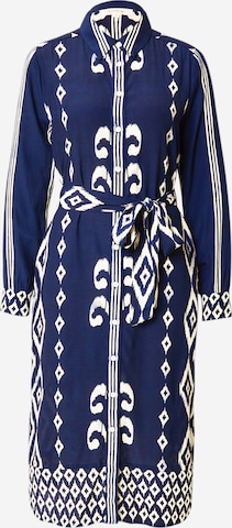 Derhy Shirt Dress in Blue: front