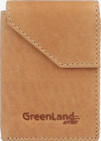 Greenland Nature Wallet in Brown: front