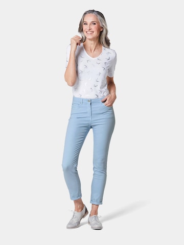 Goldner Slimfit Broek 'Bella' in Blauw