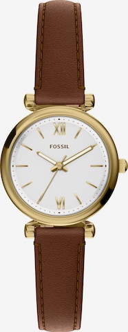 FOSSIL Analoguhr in Braun: Vorderseite