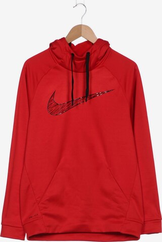 NIKE Sweatshirt & Zip-Up Hoodie in S in Red: front